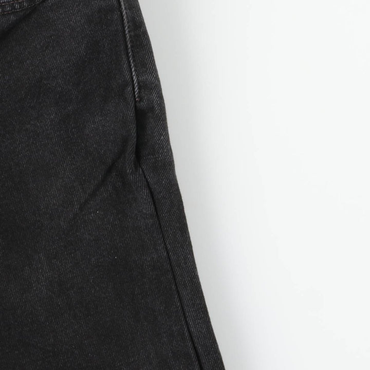 Levi's 505 REGULAR FIT Black Denim Tapered Denim Pants Men's W32 equivalent cotton black type Vintage Second Hand