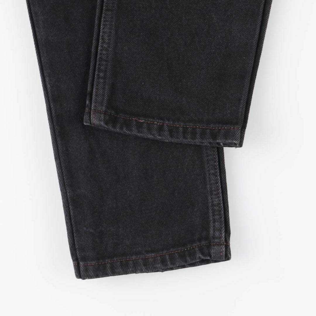 Levi's 505 REGULAR FIT Black Denim Tapered Denim Pants Men's W32 equivalent cotton black type Vintage Second Hand
