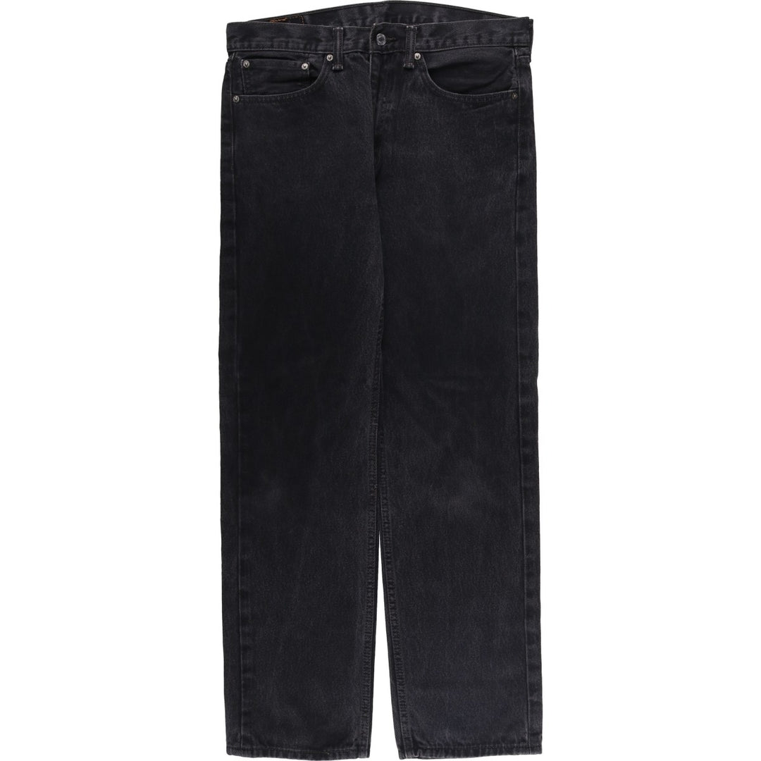 Levi's 505 Black Denim Tapered Denim Pants for Men, W34 equivalent cotton black type Vintage Second Hand