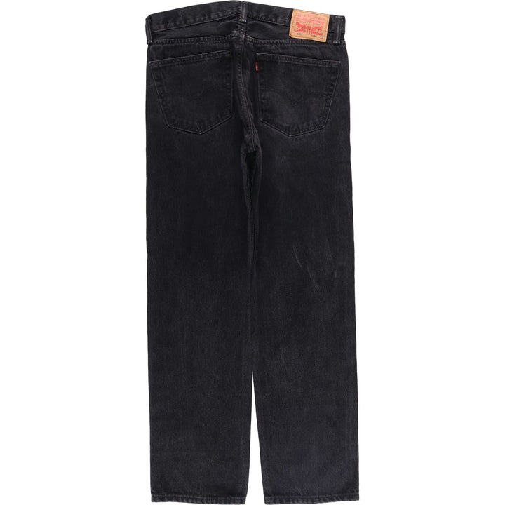 Levi's 505 Black Denim Tapered Denim Pants for Men, W34 equivalent cotton black type Vintage Second Hand