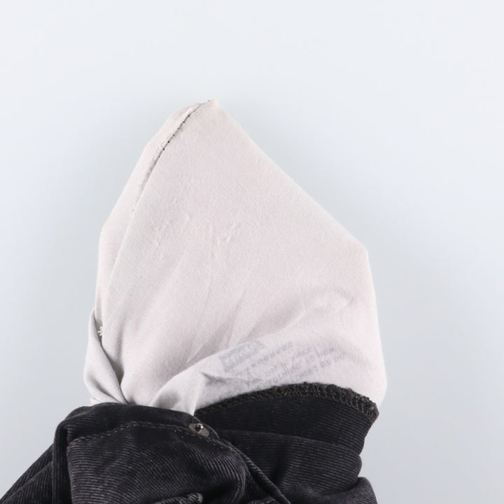 Levi's 505 Black Denim Tapered Denim Pants for Men, W34 equivalent cotton black type Vintage Second Hand