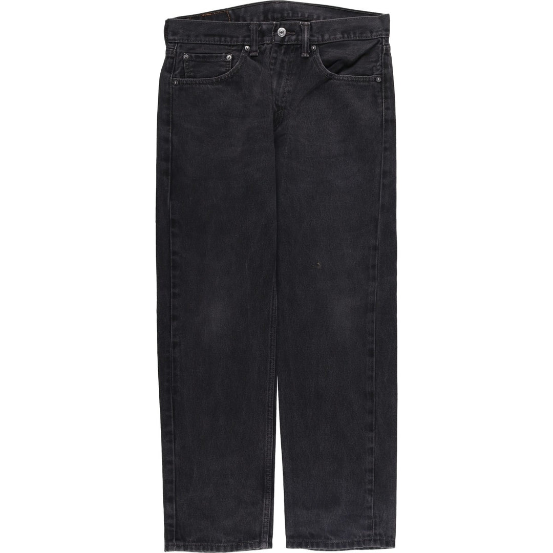 Levi's 505 Black Denim Tapered Denim Pants for Men, W33 equivalent cotton black type Vintage Second Hand