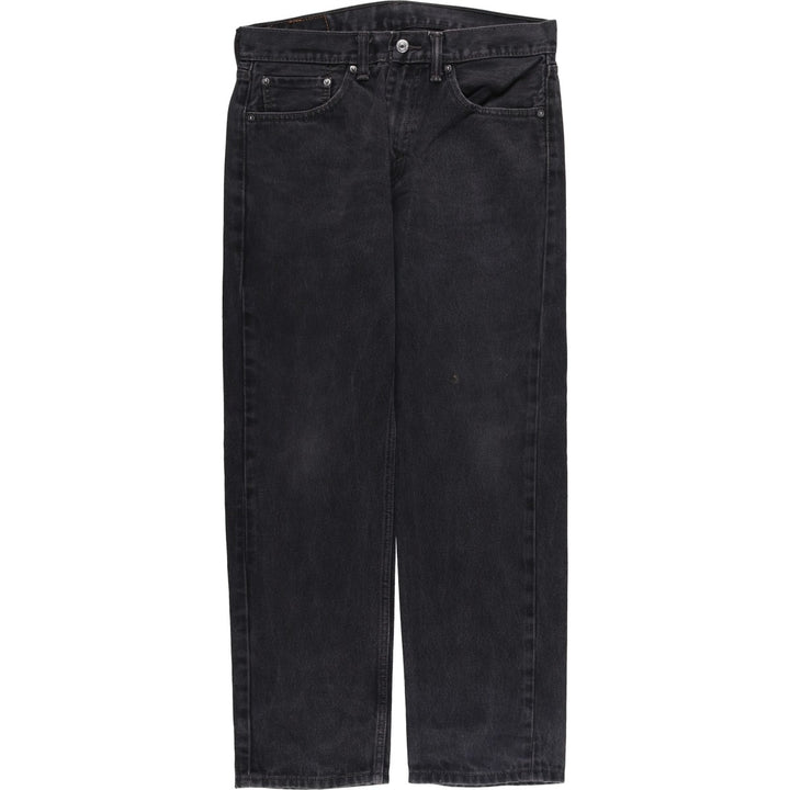Levi's 505 Black Denim Tapered Denim Pants for Men, W33 equivalent cotton black type Vintage Second Hand