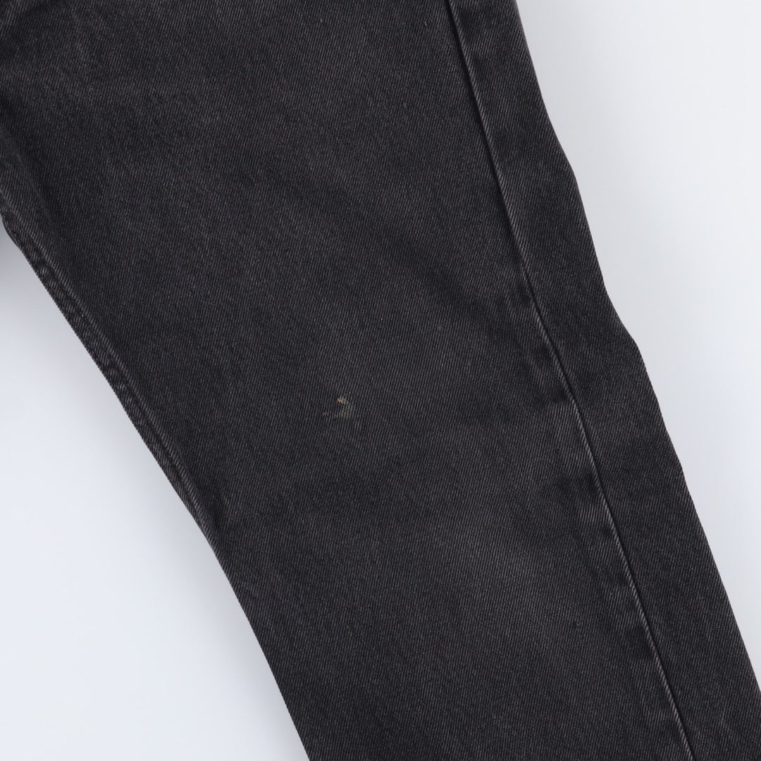 Levi's 505 Black Denim Tapered Denim Pants for Men, W33 equivalent cotton black type Vintage Second Hand