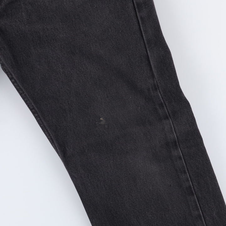 Levi's 505 Black Denim Tapered Denim Pants for Men, W33 equivalent cotton black type Vintage Second Hand