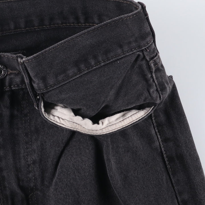 Levi's 505 Black Denim Tapered Denim Pants for Men, W33 equivalent cotton black type Vintage Second Hand