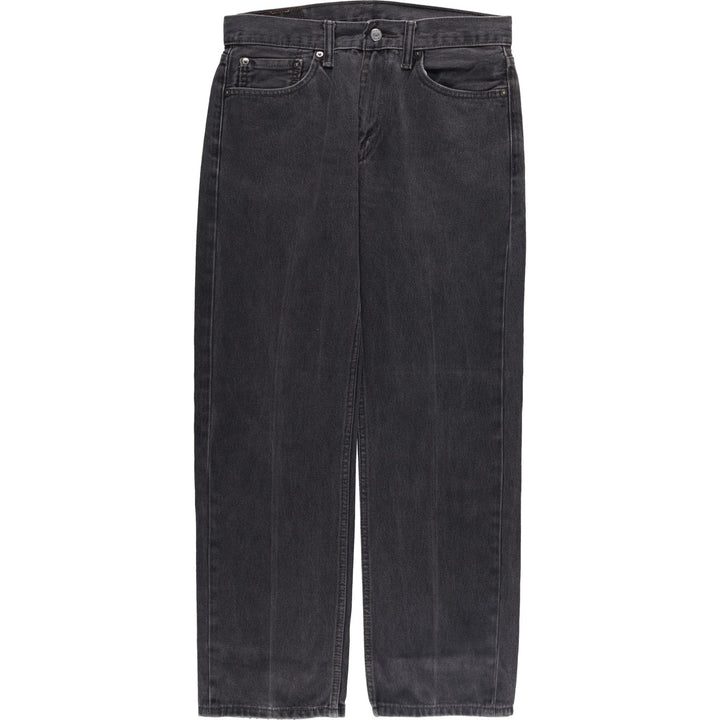 Levi's 505 Black Denim Tapered Denim Pants for Men, W31 equivalent cotton black type Vintage Second Hand