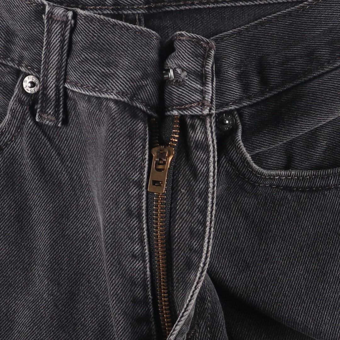 Levi's 505 Black Denim Tapered Denim Pants for Men, W31 equivalent cotton black type Vintage Second Hand