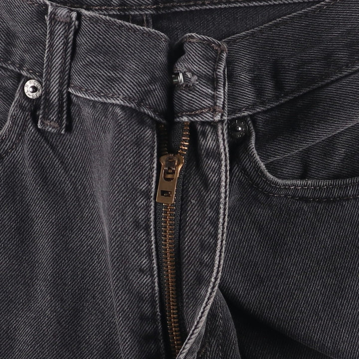 Levi's 505 Black Denim Tapered Denim Pants for Men, W31 equivalent cotton black type Vintage Second Hand