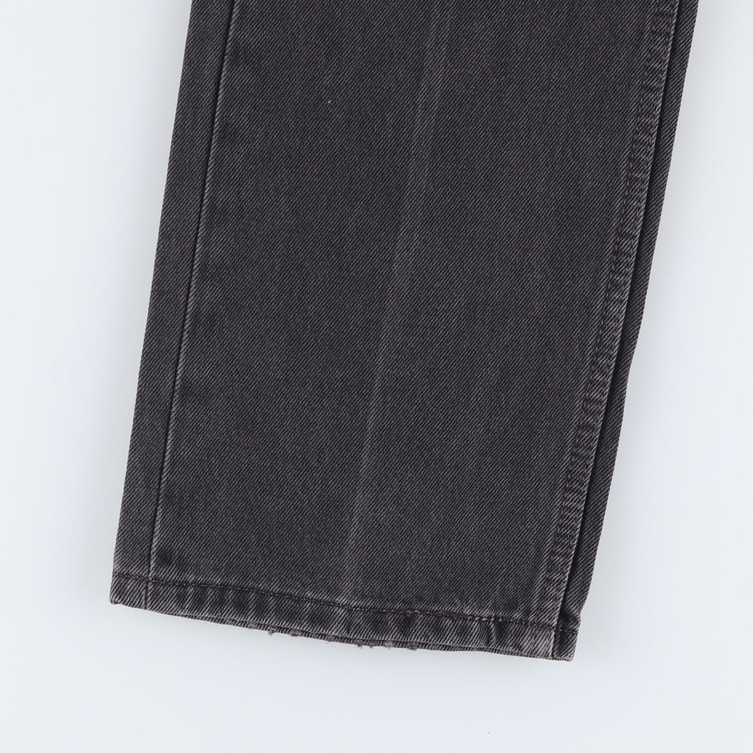 Levi's 505 Black Denim Tapered Denim Pants for Men, W31 equivalent cotton black type Vintage Second Hand