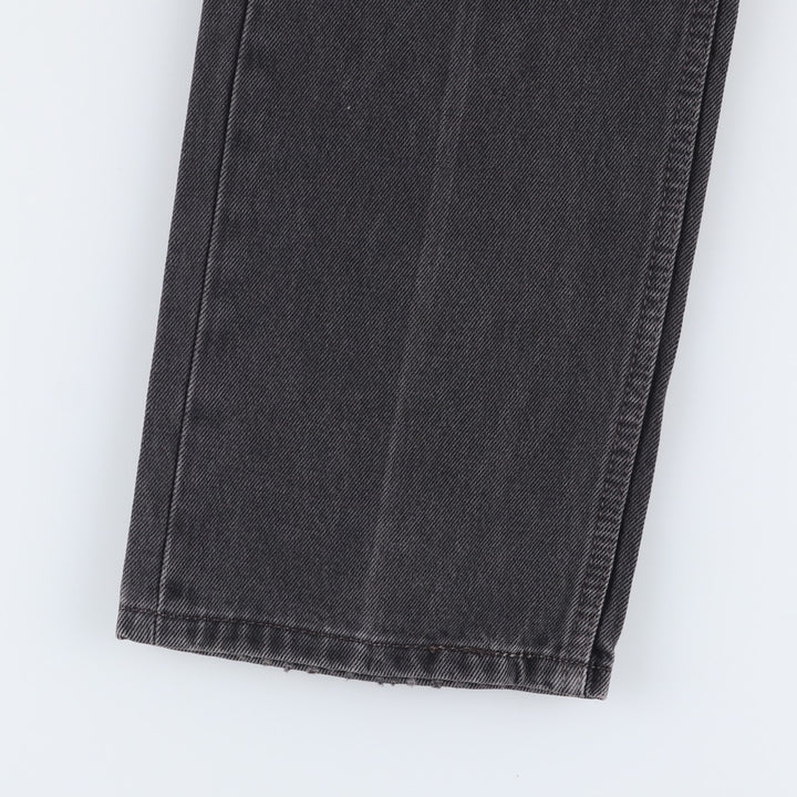 Levi's 505 Black Denim Tapered Denim Pants for Men, W31 equivalent cotton black type Vintage Second Hand