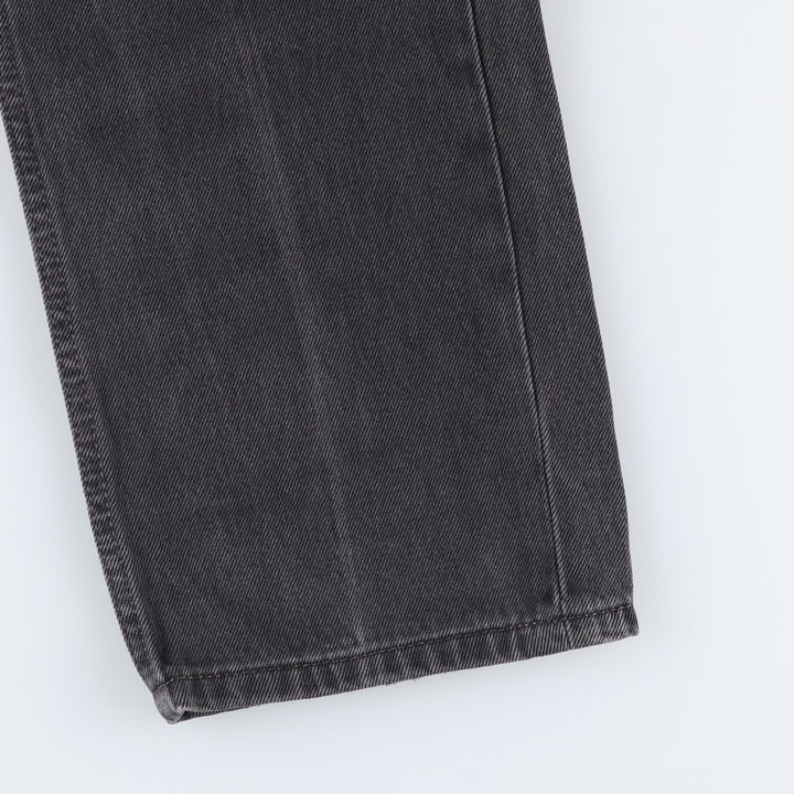Levi's 505 Black Denim Tapered Denim Pants for Men, W31 equivalent cotton black type Vintage Second Hand