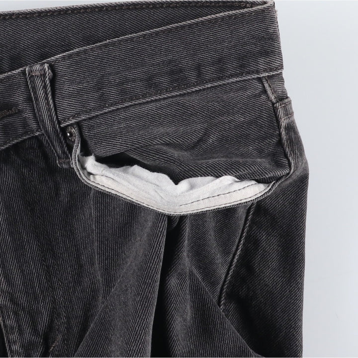 Levi's 505 Black Denim Tapered Denim Pants for Men, W31 equivalent cotton black type Vintage Second Hand