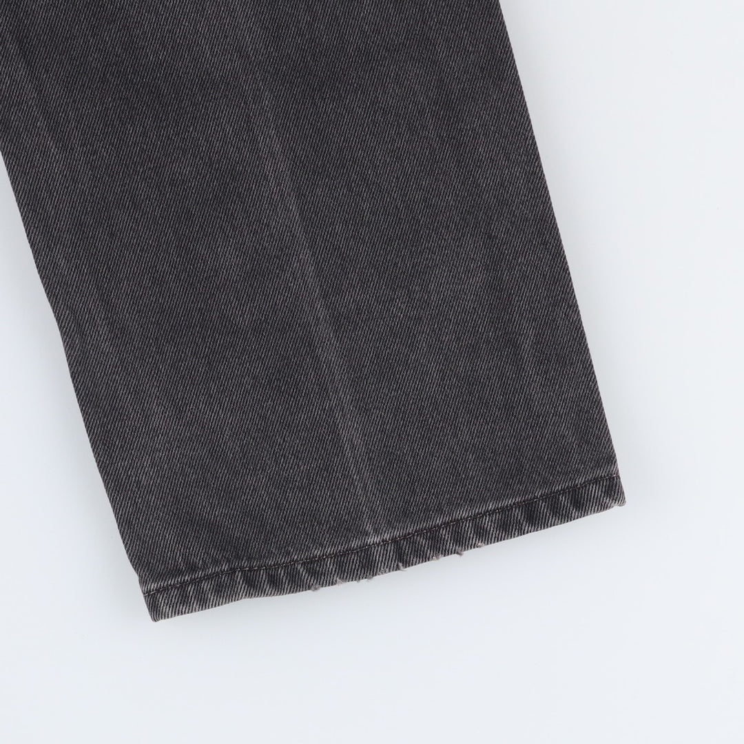Levi's 505 Black Denim Tapered Denim Pants for Men, W31 equivalent cotton black type Vintage Second Hand