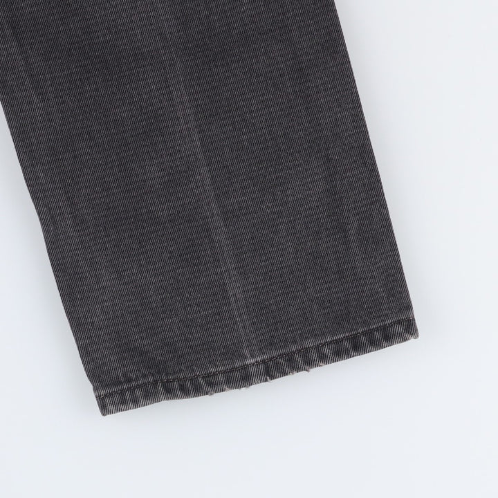 Levi's 505 Black Denim Tapered Denim Pants for Men, W31 equivalent cotton black type Vintage Second Hand