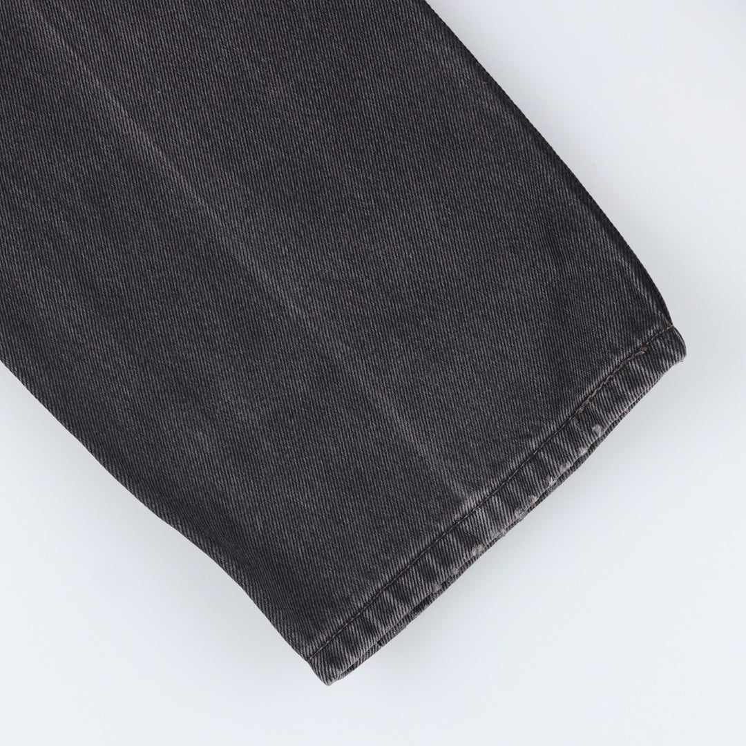 Levi's 505 Black Denim Tapered Denim Pants for Men, W31 equivalent cotton black type Vintage Second Hand
