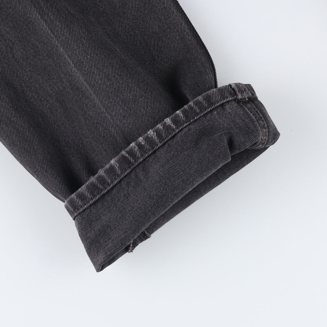 Levi's 505 Black Denim Tapered Denim Pants for Men, W31 equivalent cotton black type Vintage Second Hand
