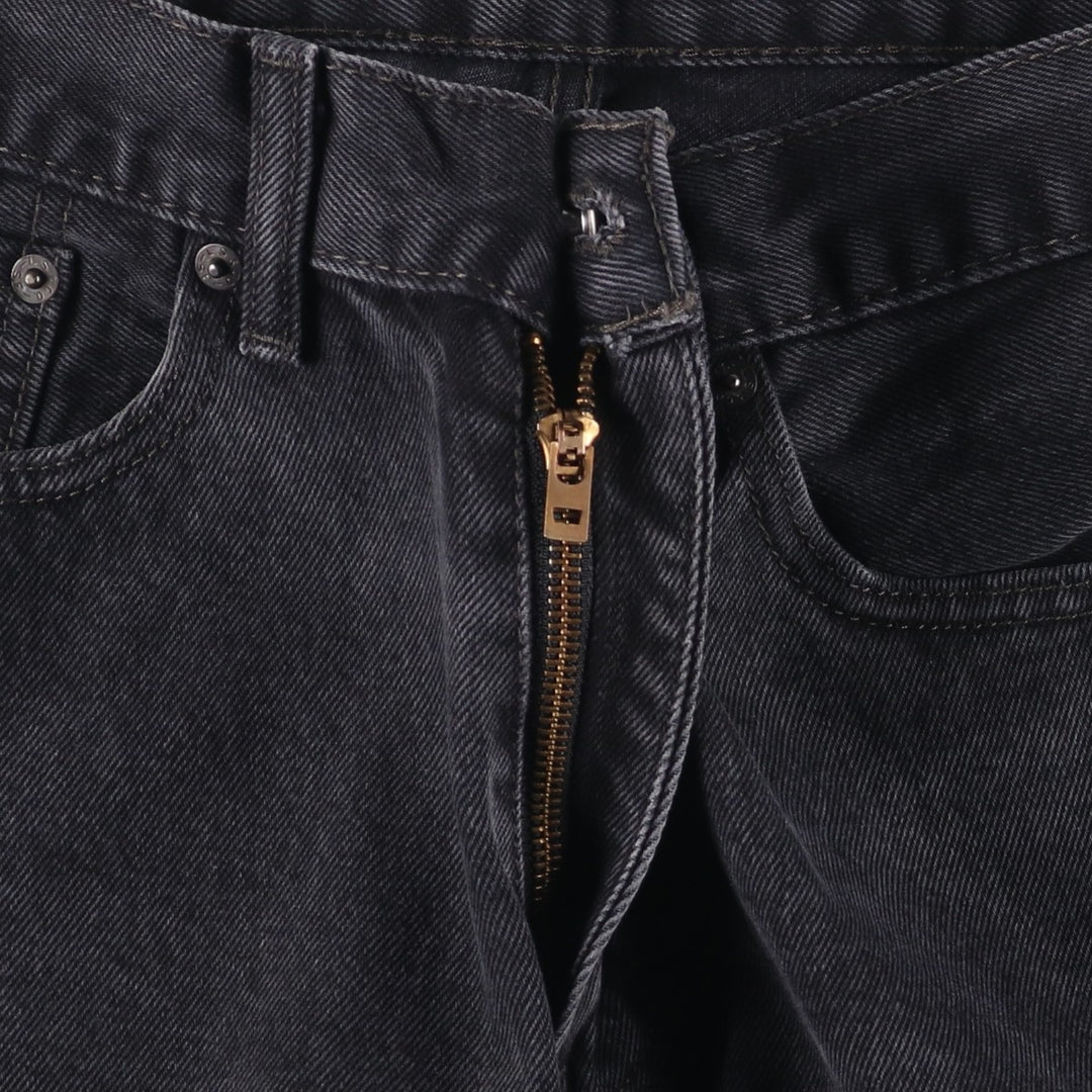 Levi's 505 Black Denim Tapered Denim Pants for Men, W32 equivalent cotton black type Vintage Second Hand