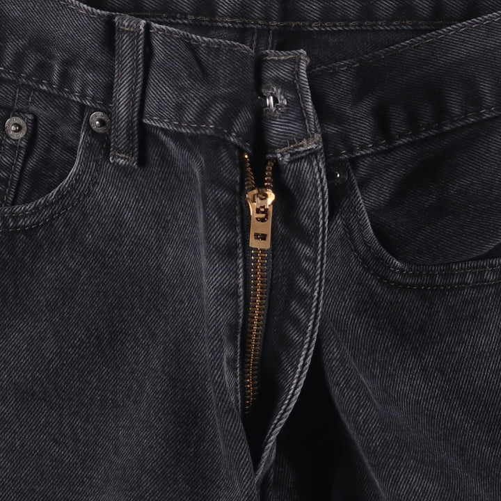 Levi's 505 Black Denim Tapered Denim Pants for Men, W32 equivalent cotton black type Vintage Second Hand