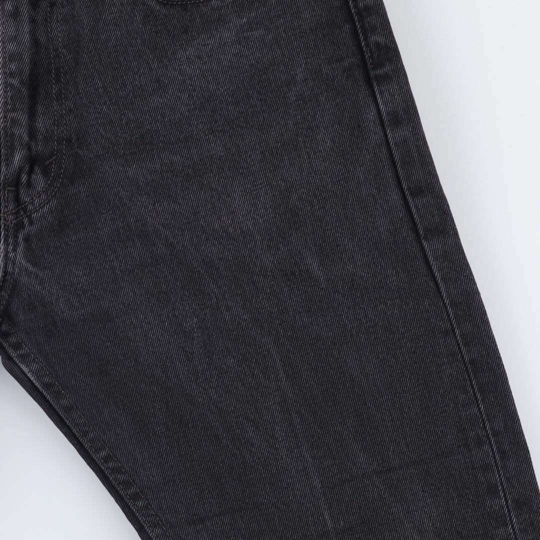 Levi's 505 Black Denim Tapered Denim Pants for Men, W32 equivalent cotton black type Vintage Second Hand