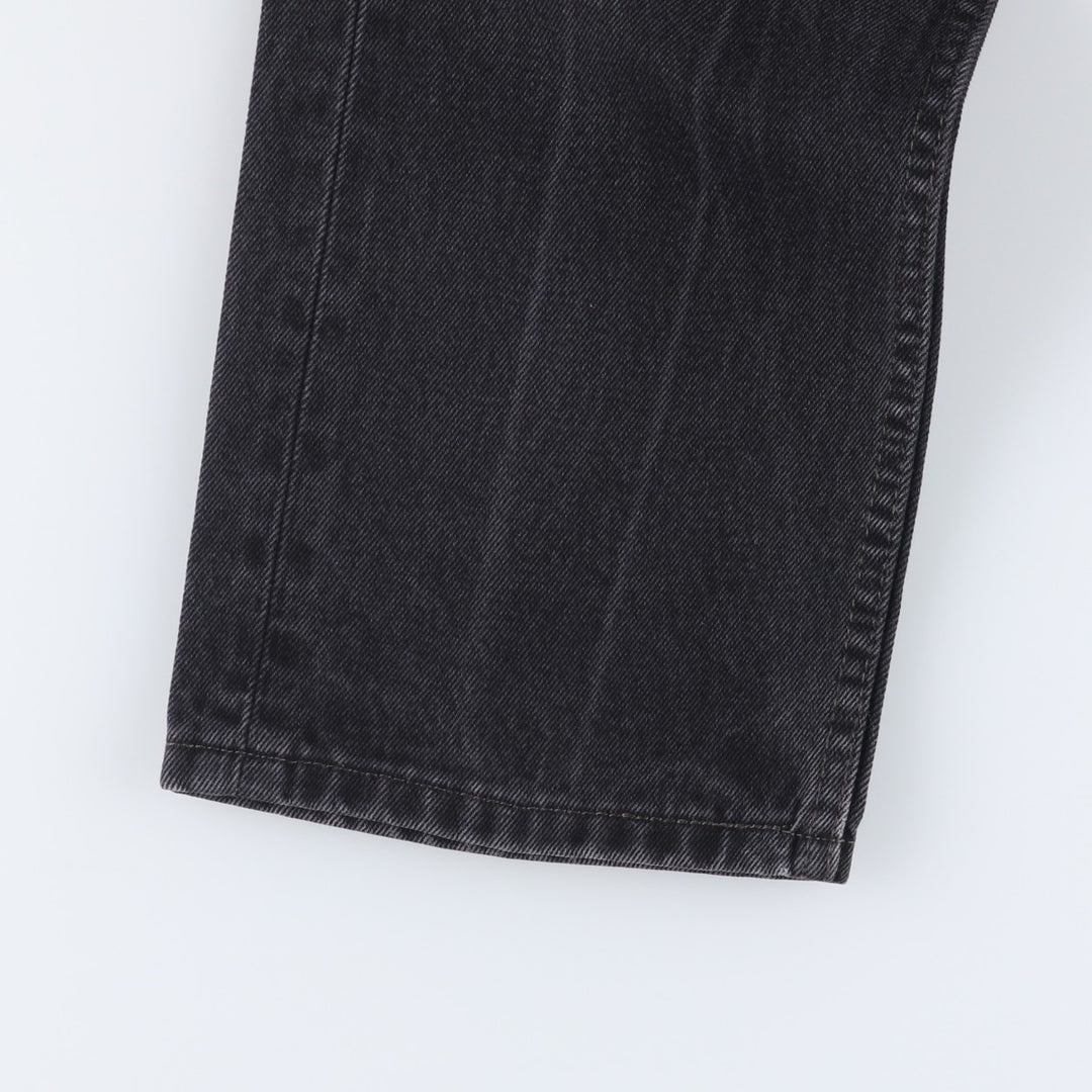 Levi's 505 Black Denim Tapered Denim Pants for Men, W32 equivalent cotton black type Vintage Second Hand