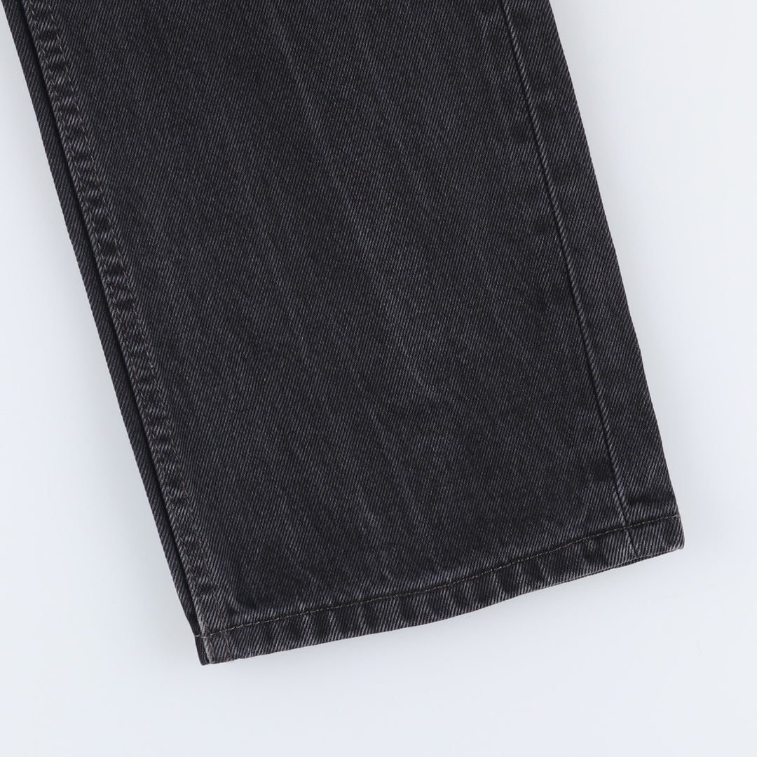Levi's 505 Black Denim Tapered Denim Pants for Men, W32 equivalent cotton black type Vintage Second Hand