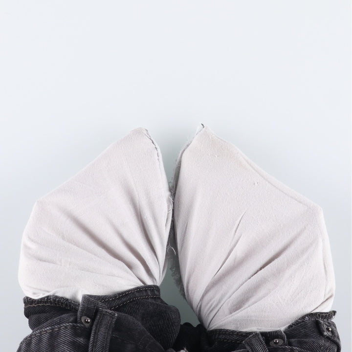 Levi's 505 Black Denim Tapered Denim Pants for Men, W32 equivalent cotton black type Vintage Second Hand