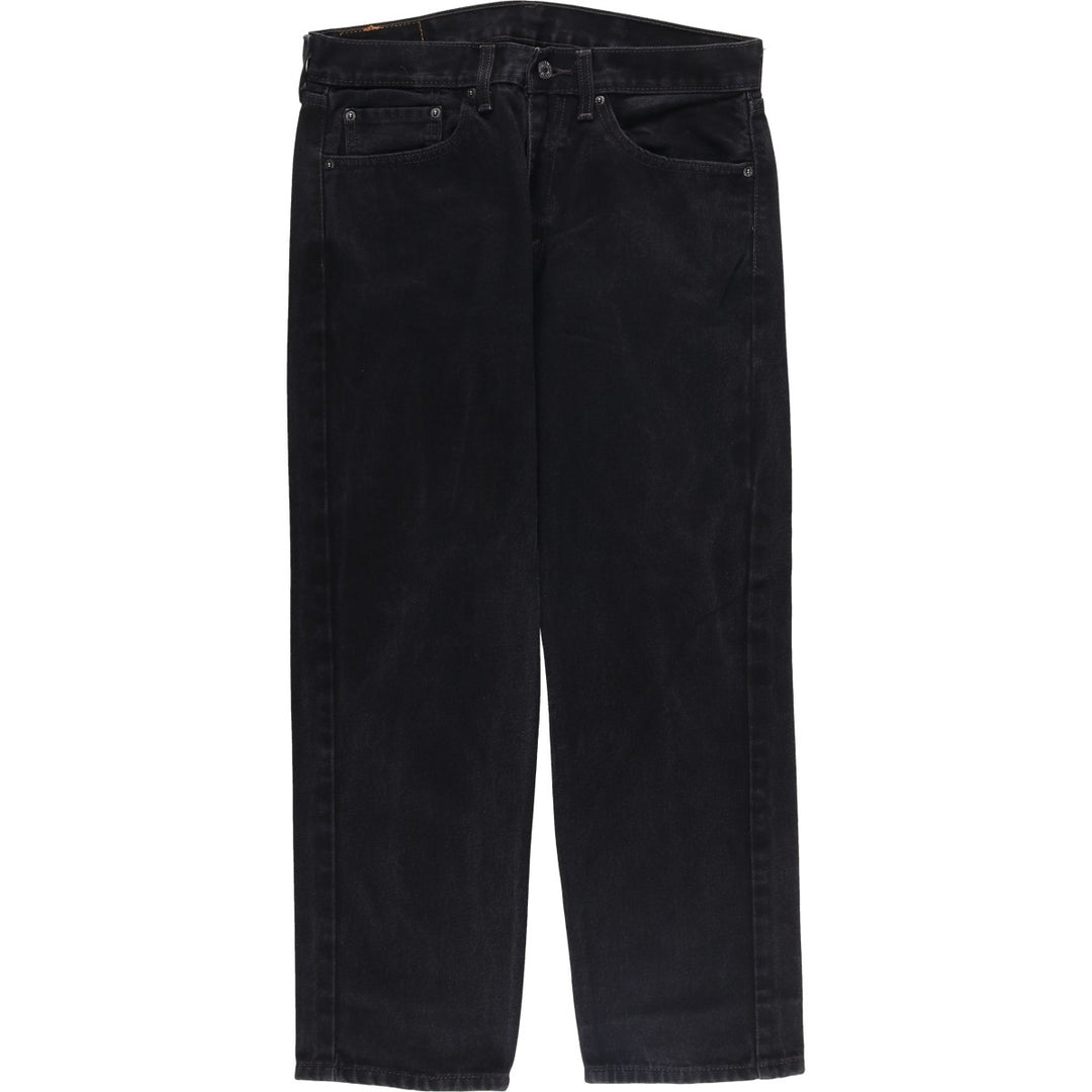 Levi's 505 Black Denim Tapered Denim Pants for Men, W32 equivalent cotton black type Vintage Second Hand