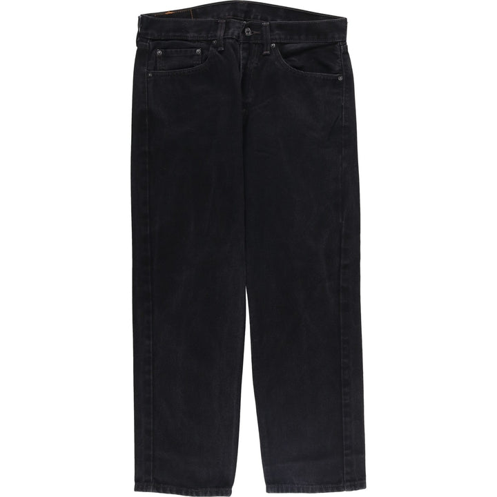 Levi's 505 Black Denim Tapered Denim Pants for Men, W32 equivalent cotton black type Vintage Second Hand