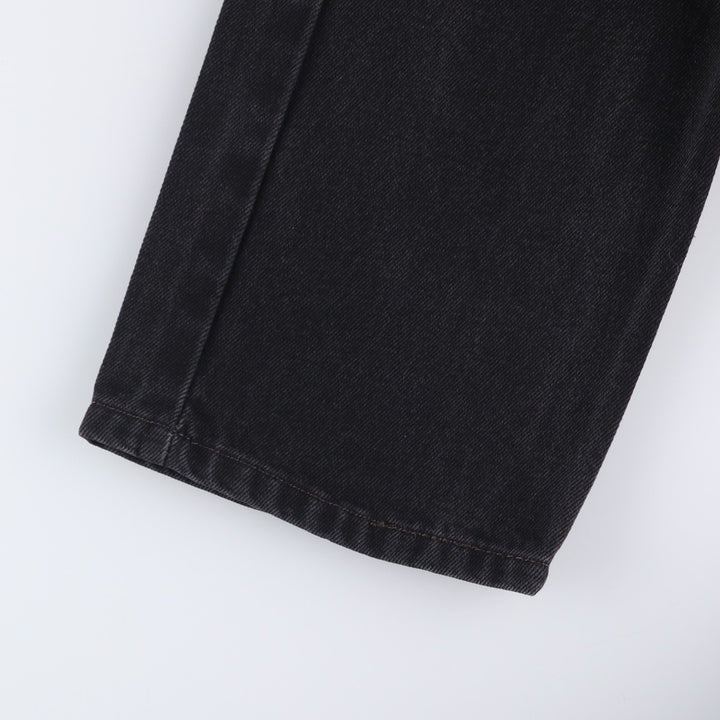Levi's 505 Black Denim Tapered Denim Pants for Men, W32 equivalent cotton black type Vintage Second Hand