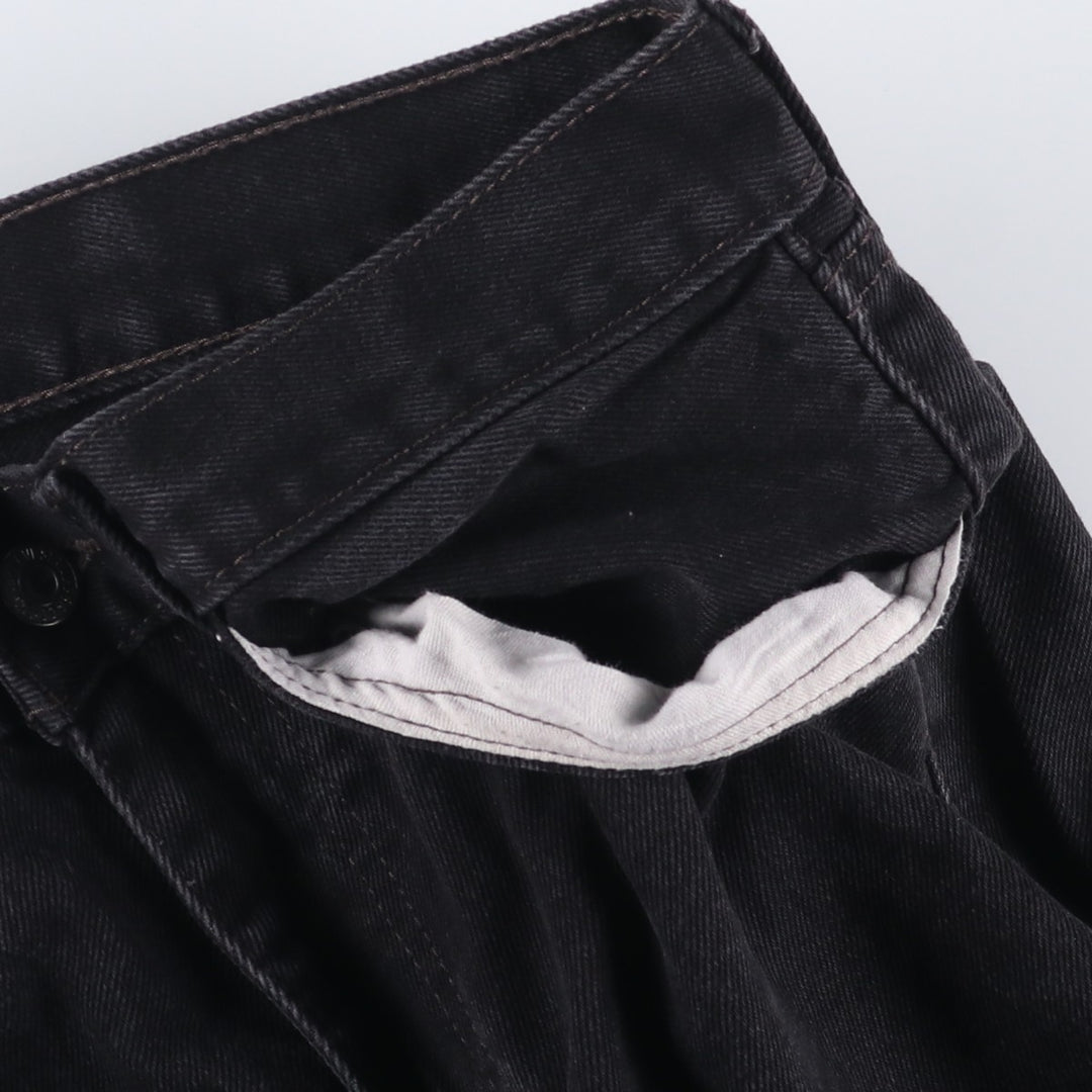 Levi's 505 Black Denim Tapered Denim Pants for Men, W32 equivalent cotton black type Vintage Second Hand