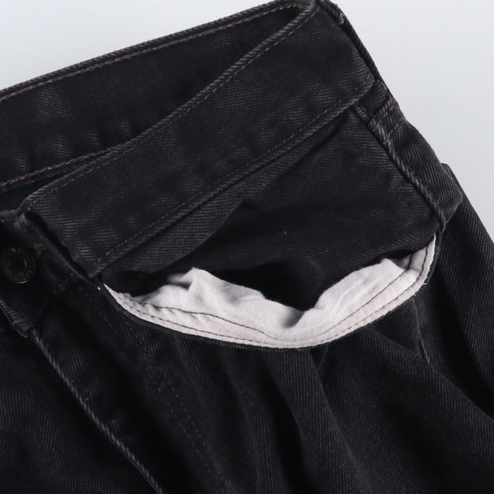 Levi's 505 Black Denim Tapered Denim Pants for Men, W32 equivalent cotton black type Vintage Second Hand