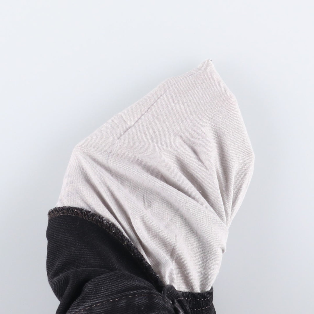 Levi's 505 Black Denim Tapered Denim Pants for Men, W32 equivalent cotton black type Vintage Second Hand