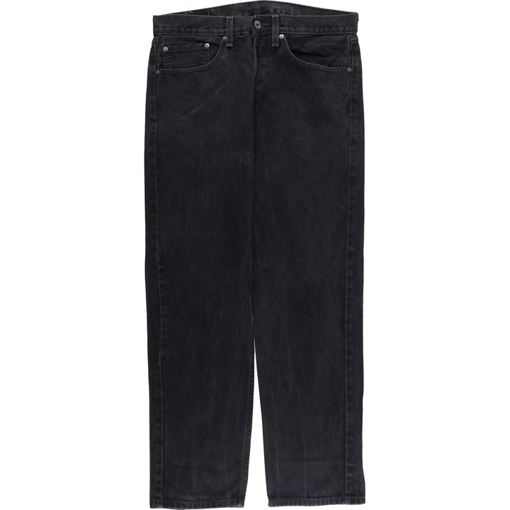 Levi's 505 Black Denim Tapered Denim Pants for Men, W34 equivalent cotton black type Vintage Second Hand
