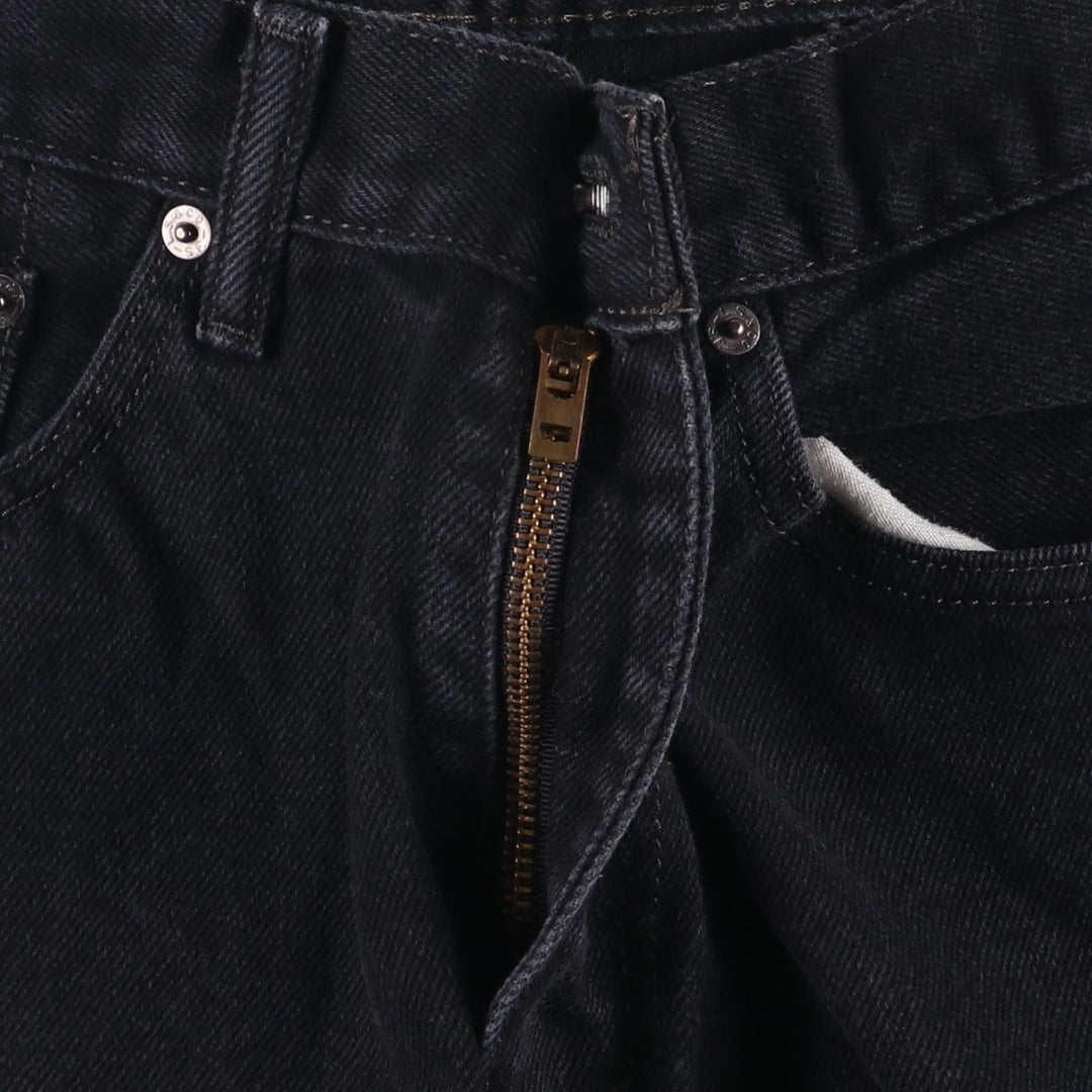 Levi's 505 Black Denim Tapered Denim Pants for Men, W34 equivalent cotton black type Vintage Second Hand