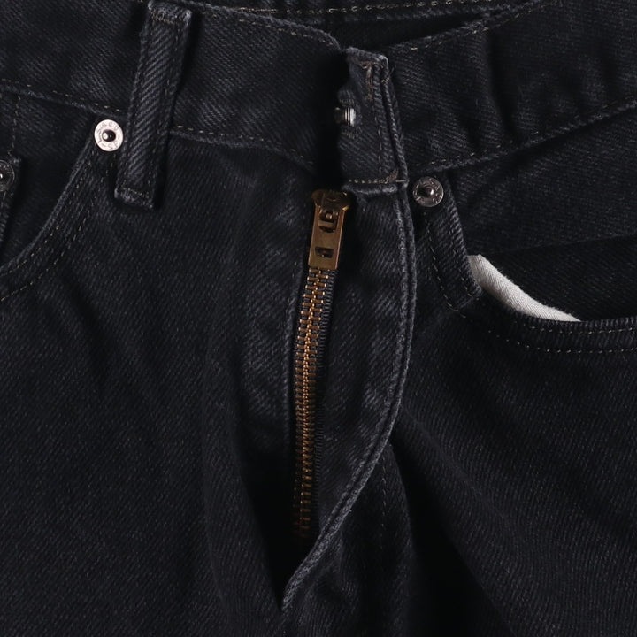 Levi's 505 Black Denim Tapered Denim Pants for Men, W34 equivalent cotton black type Vintage Second Hand