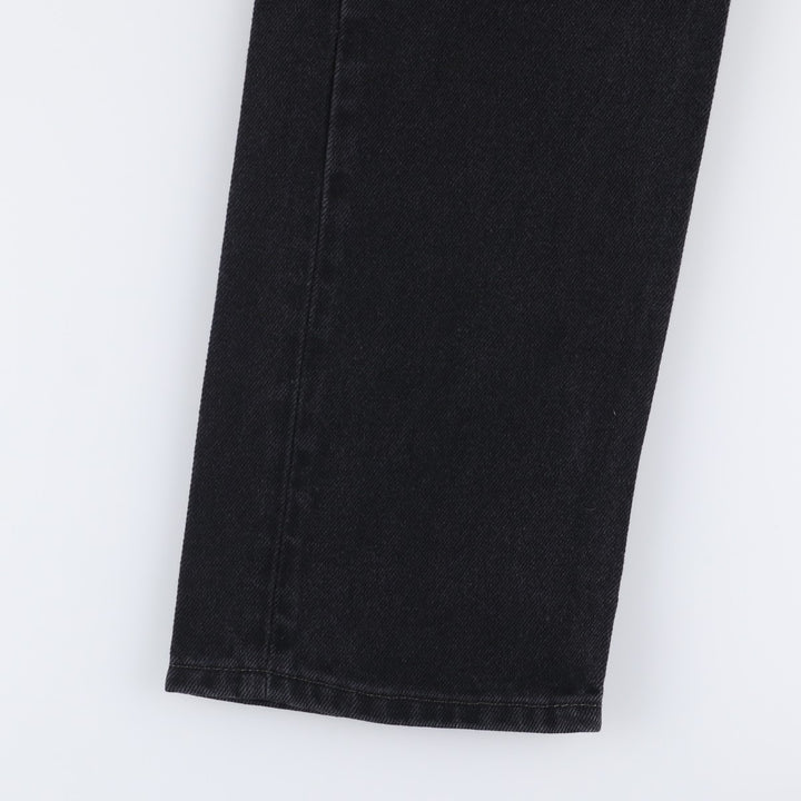 Levi's 505 Black Denim Tapered Denim Pants for Men, W34 equivalent cotton black type Vintage Second Hand