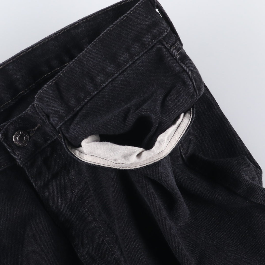 Levi's 505 Black Denim Tapered Denim Pants for Men, W34 equivalent cotton black type Vintage Second Hand
