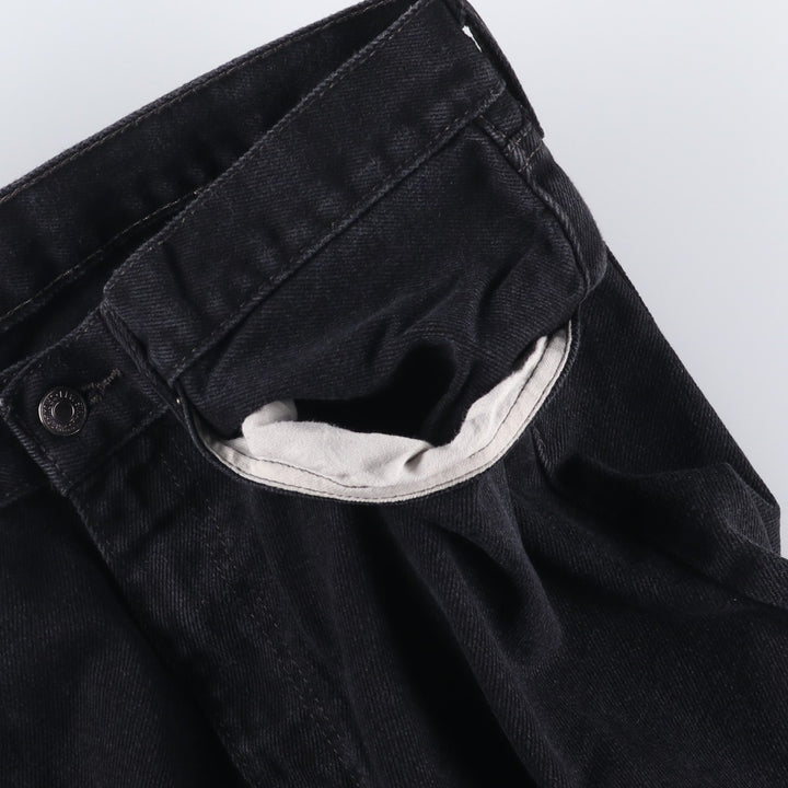 Levi's 505 Black Denim Tapered Denim Pants for Men, W34 equivalent cotton black type Vintage Second Hand