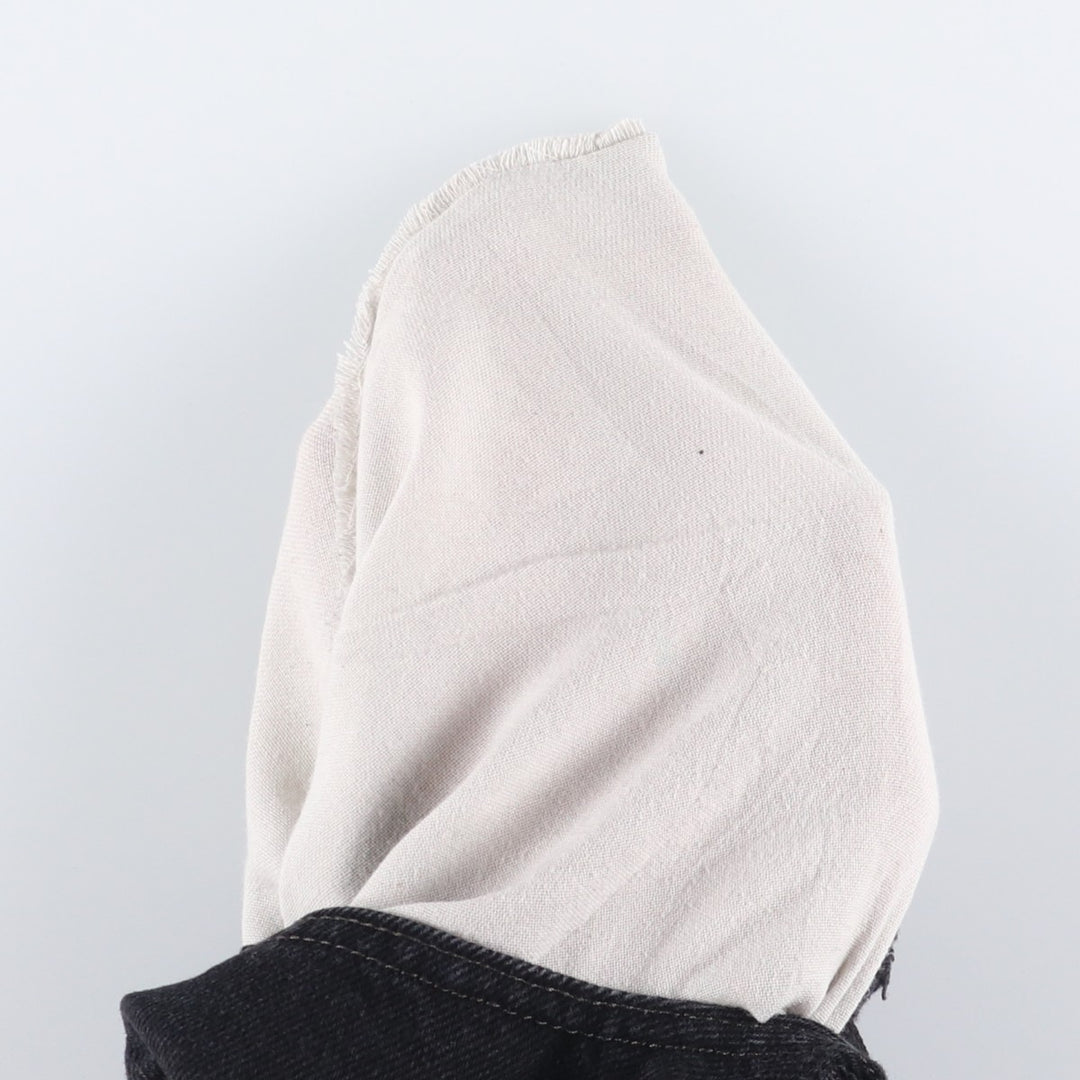 Levi's 505 Black Denim Tapered Denim Pants for Men, W34 equivalent cotton black type Vintage Second Hand