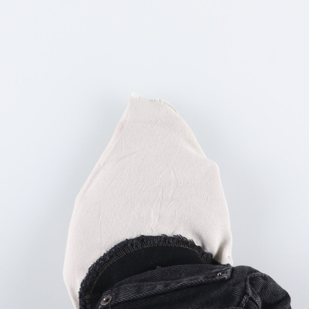 Levi's 505 Black Denim Tapered Denim Pants for Men, W34 equivalent cotton black type Vintage Second Hand