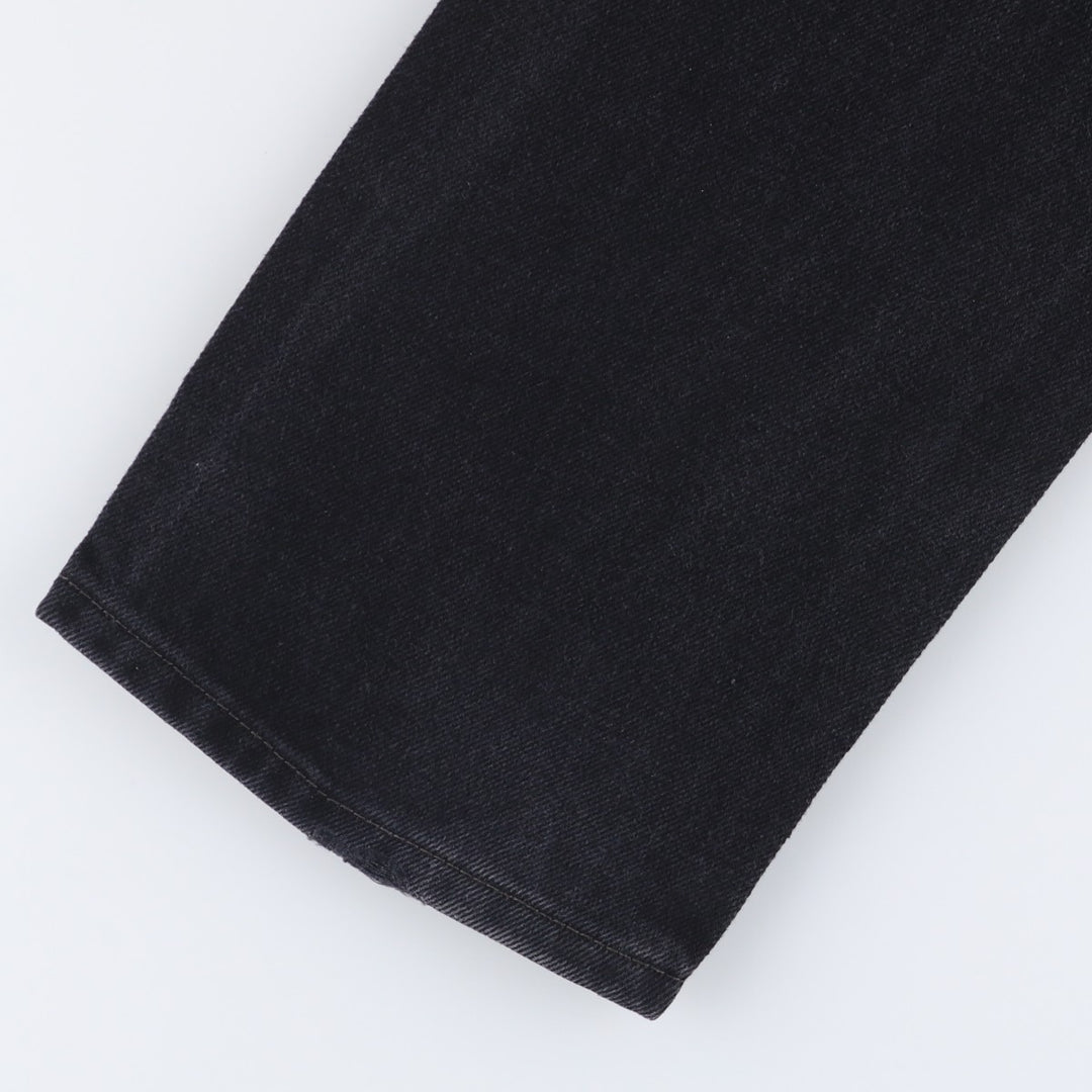 Levi's 505 Black Denim Tapered Denim Pants for Men, W34 equivalent cotton black type Vintage Second Hand