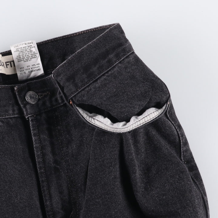 2000'S Levi's 505 Regular Fit Black Denim Tapered Denim Pants, Men's Size W29 cotton black type Vintage Second Hand