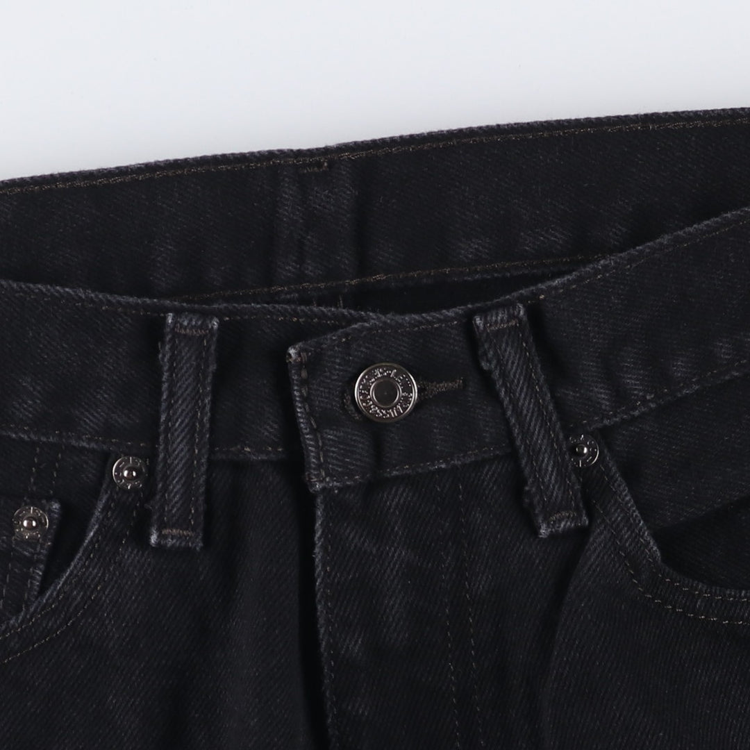 Levi's 505 Black Denim Tapered Denim Pants for Men, W34 equivalent cotton black type Vintage Second Hand