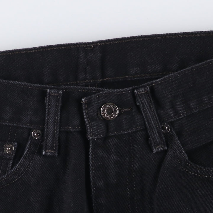 Levi's 505 Black Denim Tapered Denim Pants for Men, W34 equivalent cotton black type Vintage Second Hand