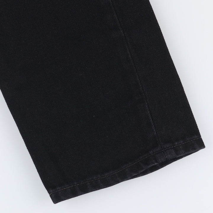 Levi's 505 Black Denim Tapered Denim Pants for Men, W34 equivalent cotton black type Vintage Second Hand