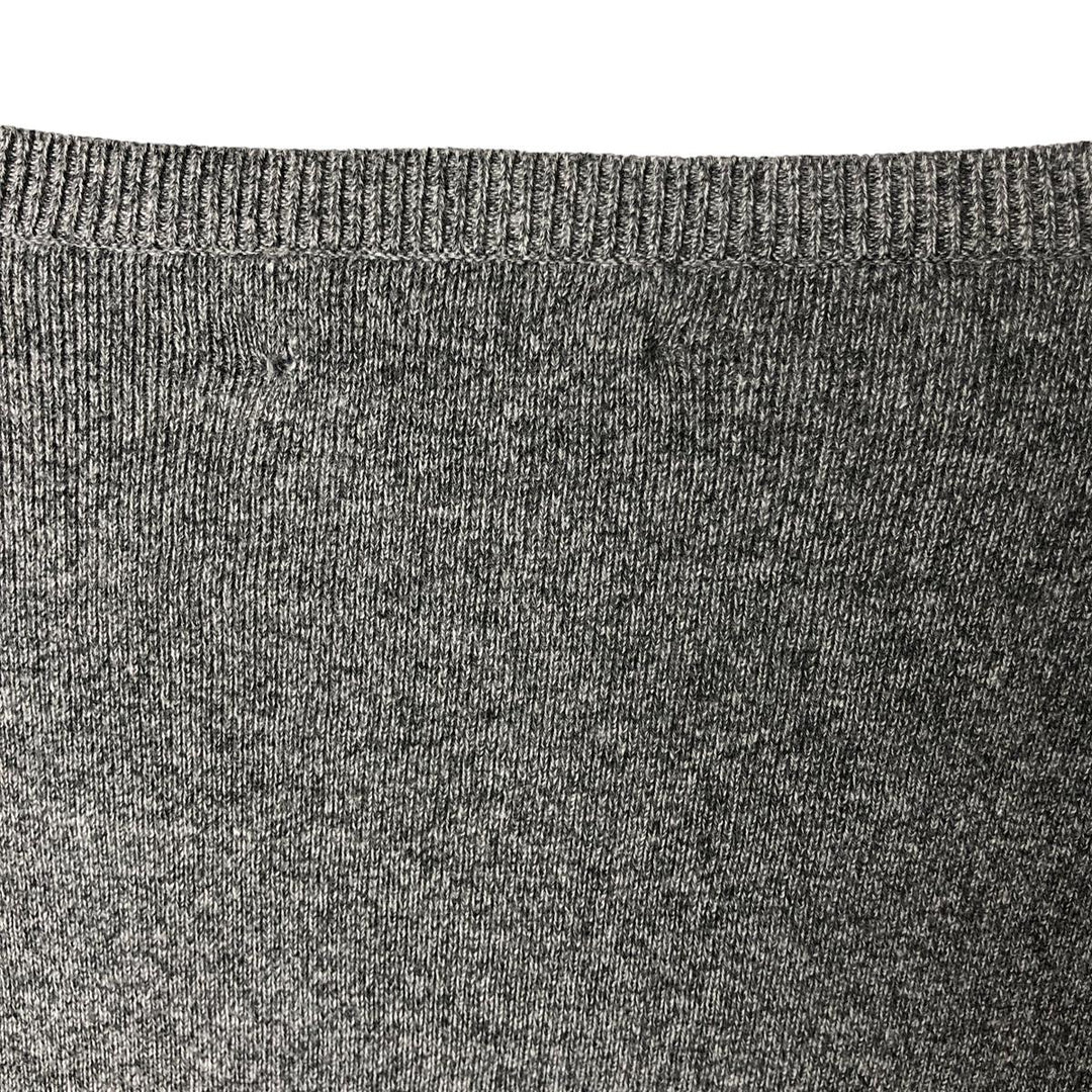 Vintage Ralph Lauren V-neck Pima cotton knit sweater, size L, men's size L Pima Cotton gray type Vintage Second Hand