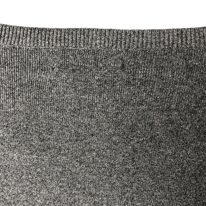 Vintage Ralph Lauren V-neck Pima cotton knit sweater, size L, men's size L Pima Cotton gray type Vintage Second Hand