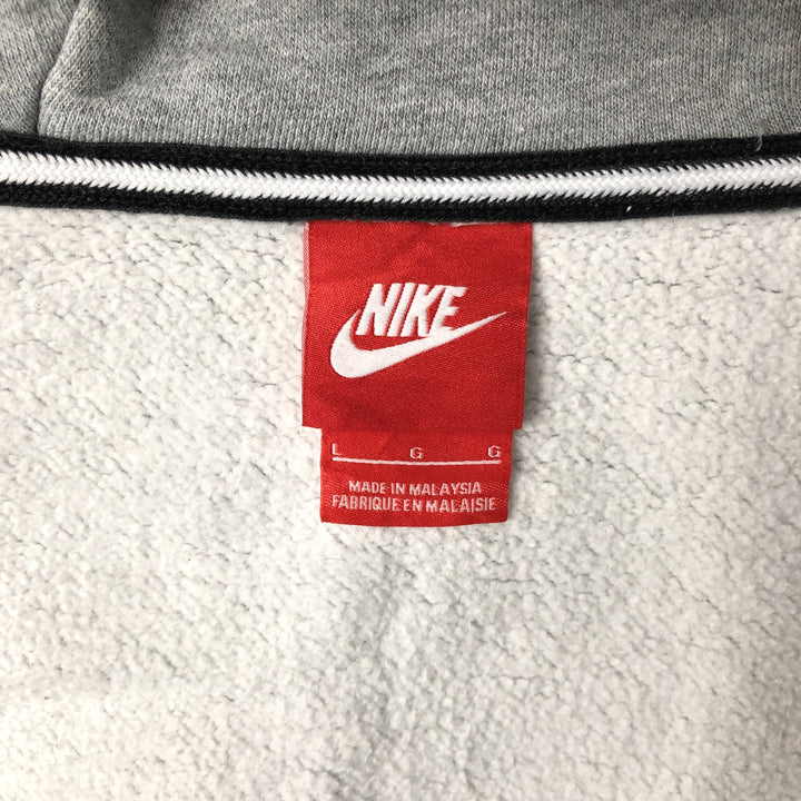 Nike Sweat Full Zip Hoodie Men's Size L cotton gray type Vintage Second Hand