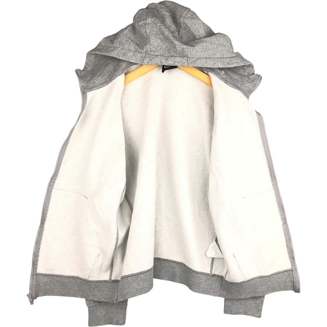 Nike Sweat Full Zip Hoodie, Men's Size S cotton gray type Vintage Second Hand